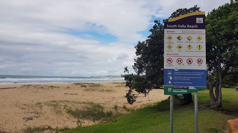 South Valla Beach from Valla Beach Road, 2023